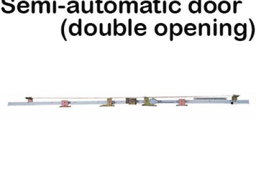 Semi-automatic door (double opening)
